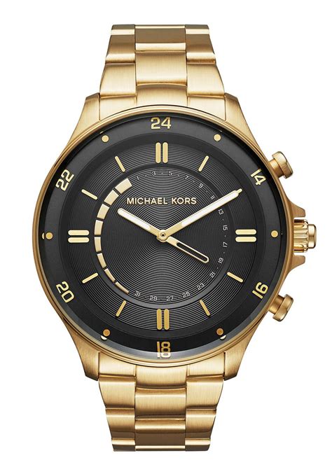 michael kors men's silvertone reid hybrid watch|Michael Kors silver tone watch.